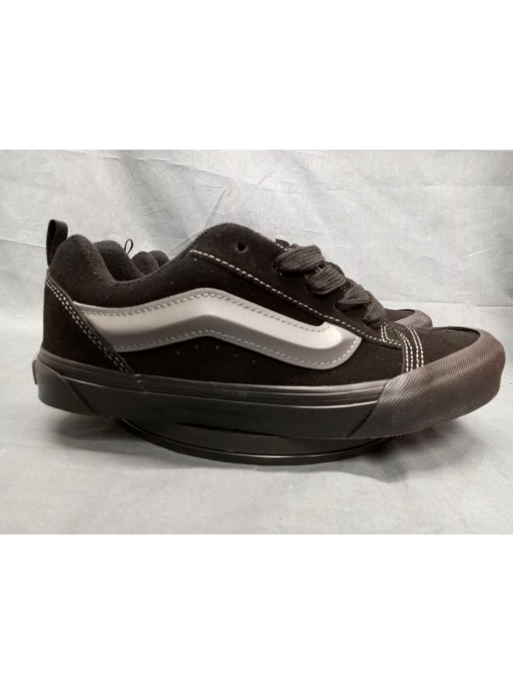 Vans Boys Knu School Sneakers Black Grey Pewter Boys Size 6.5 NEW IN BOX! - Picture 9 of 13